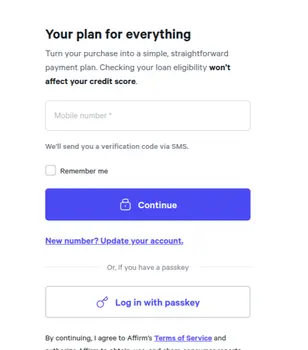 Affirm B2C payment gateway