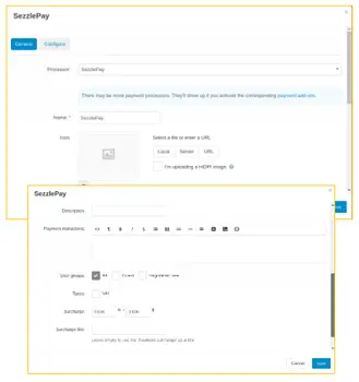 Sezzle payment gateway