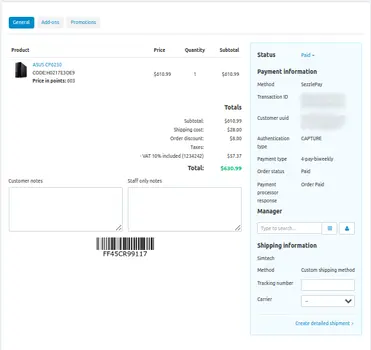 Sezzle payment gateway
