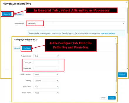 Affirm B2C payment gateway