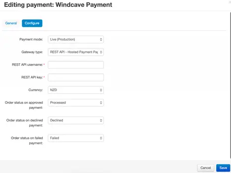 Windcave payment gateway