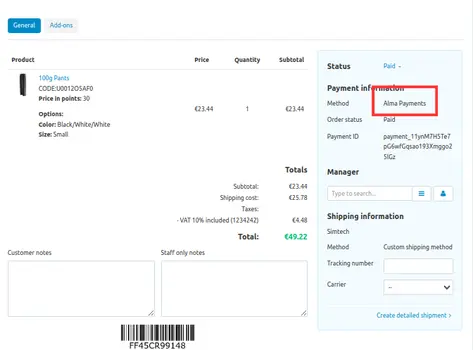 Almapay payment method