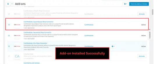 SquareSpace CS-Cart Shop Connector