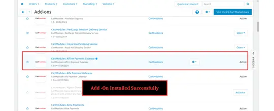 Affirm B2C payment gateway
