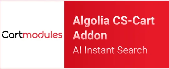 Algolia AI Instant Search CS-Cart add-on