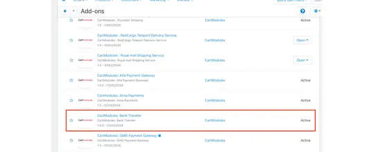 Bank Transfer - Order Status Mapping