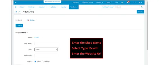 Ecwid (Lightspeed e-series) CS-Cart Shop Connector