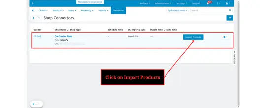 Shopify CS-Cart Shop Connector