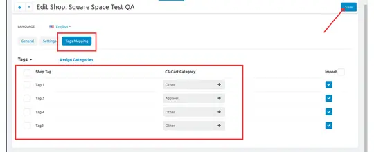 SquareSpace CS-Cart Shop Connector