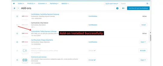 Tabby payment gateway - CS-Cart