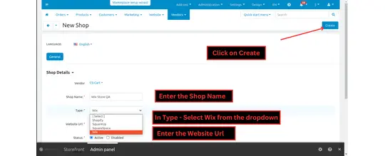Wix CS-Cart Shop Connector