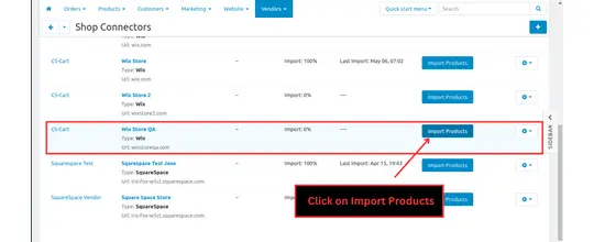 Wix CS-Cart Shop Connector
