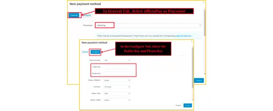 Affirm B2C payment gateway