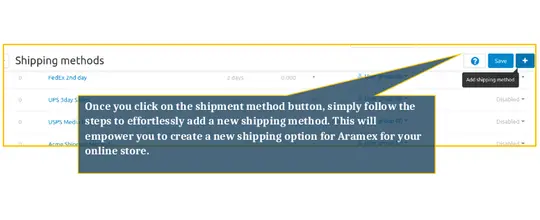 Aramex shipping add-on