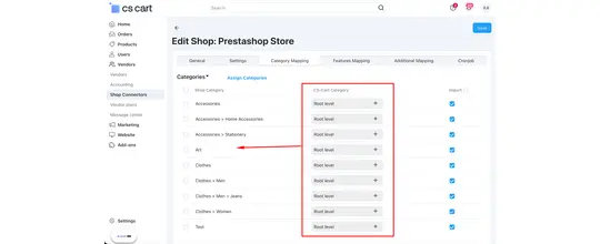 Prestashop Cs-Cart Shop Connector