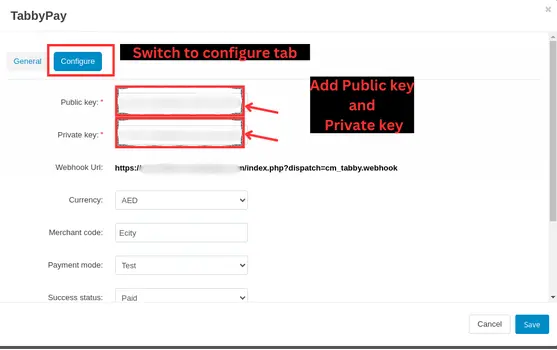 Tabby payment gateway - CS-Cart