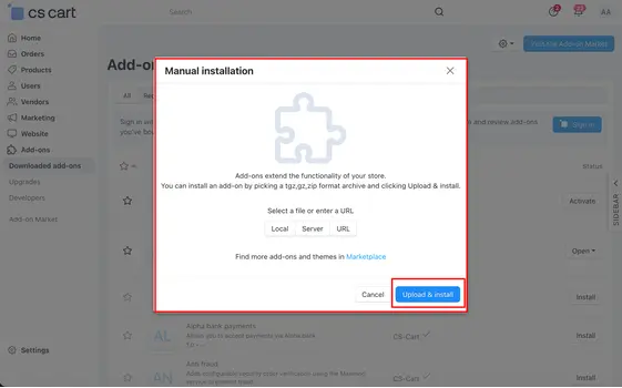 Prestashop Cs-Cart Shop Connector
