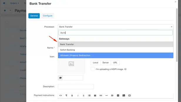 Bank Transfer - Order Status Mapping