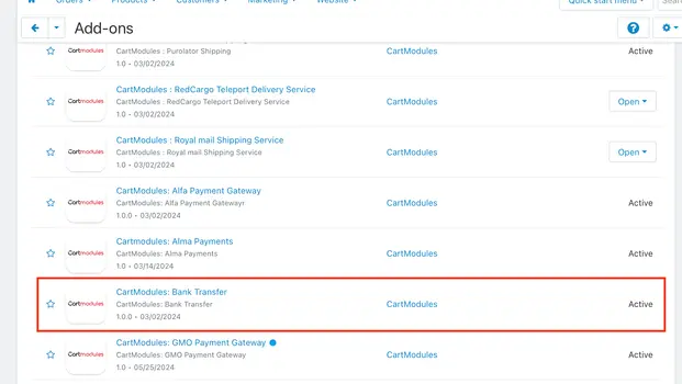 Bank Transfer - Order Status Mapping