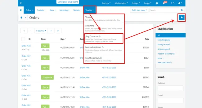 WooCommerce CS-Cart Shop Connector