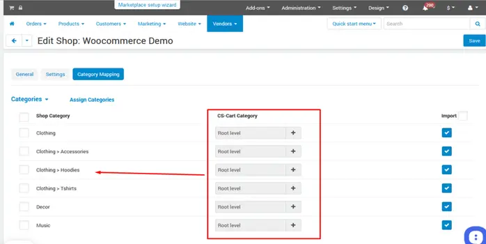 WooCommerce CS-Cart Shop Connector