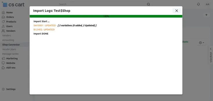Shopware6 CS-Cart Shop Connector