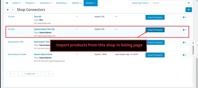 SquareSpace CS-Cart Shop Connector