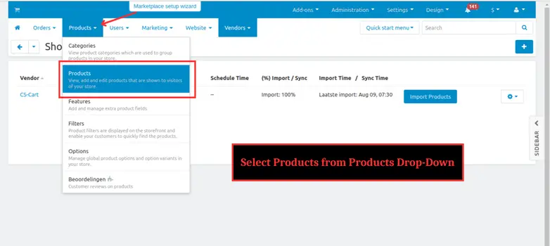 Shopify CS-Cart Shop Connector