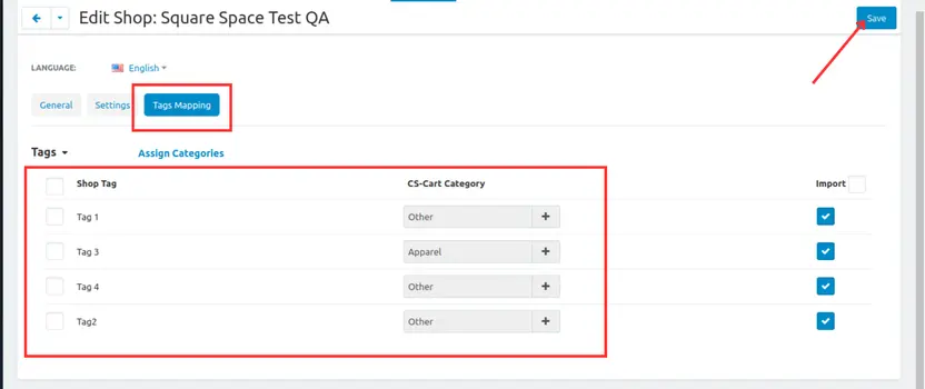 SquareSpace CS-Cart Shop Connector